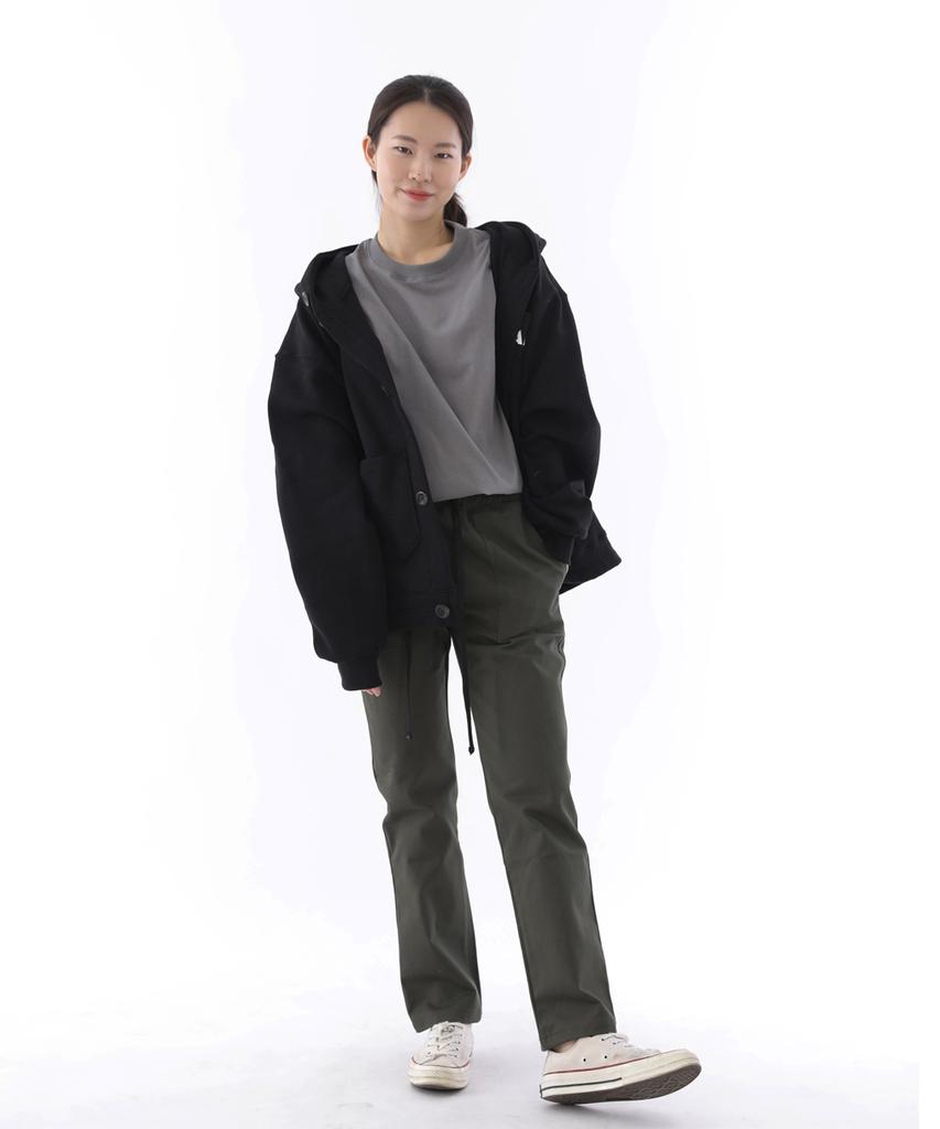 Seinteukeulu Nice Bag Straight Fatigue Pants Nsb-320 Khaki
