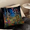 Abstract Flower Canvas Painting Modern Floral Prints Pillow Cover Sofa Cushion Cover Home Room Decoration Children Gift
