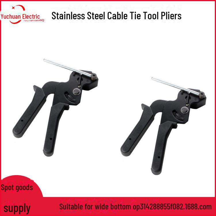 "Blaue Kabelbinderpistole aus Edelstahl mit Schraub- und Kippverschluss"