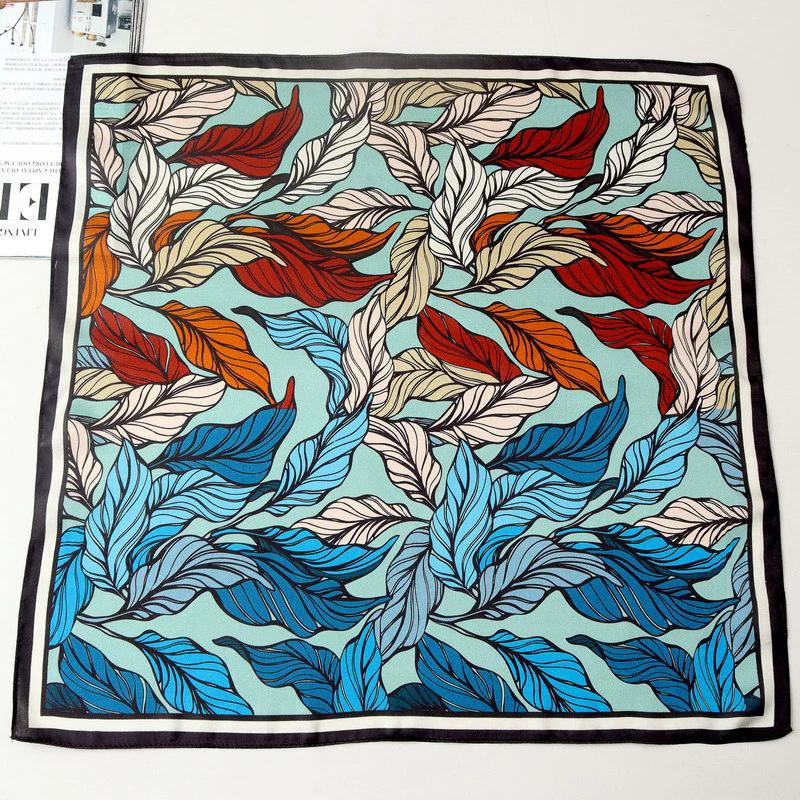 Neuer 100% Naturseide Schal Halstuch Foulard Damen Bandana Schals Frauen Hijab Schal Wickeltuch Quadratisches Kopftuch