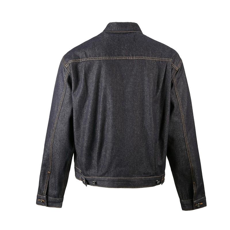 Amerikanischer Street Style Boxy Denimjacke Herren Lockerer Schnitt Lässige Oberbekleidung