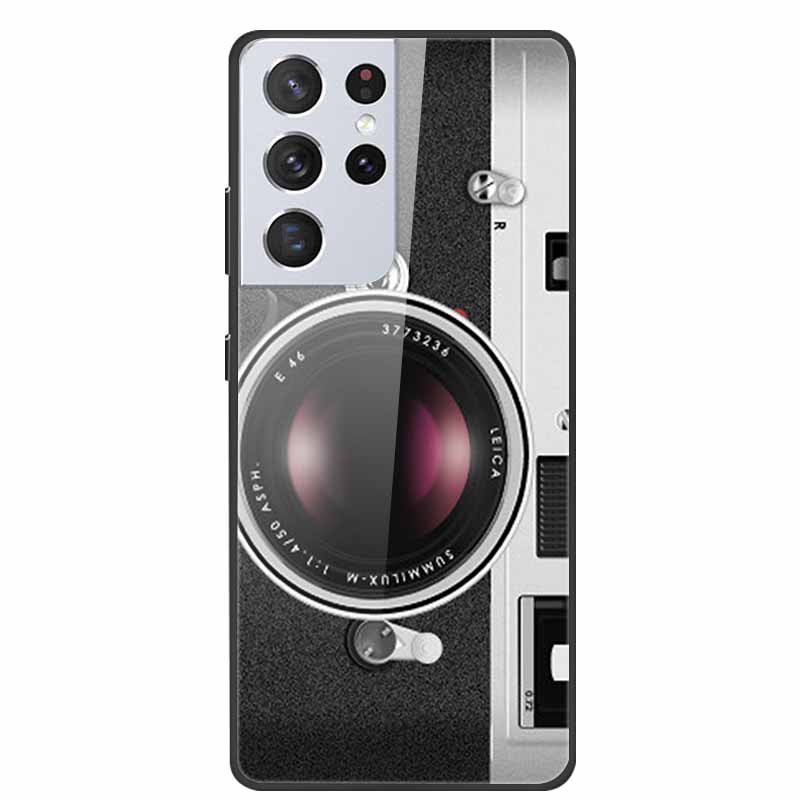 For Samsung Galaxy S25 Ultra Tempered Glass Case Back Cover Hard Phone Cases for SamsungS25 ULTRA 5G SM-S938B Protective Capa