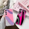 Luxury Stripes Shiny Phone Case for Samsung Galaxy S25 S24 S23 S22 S21Plus FE Ultra Soft TPU Clear Shockproof Cover