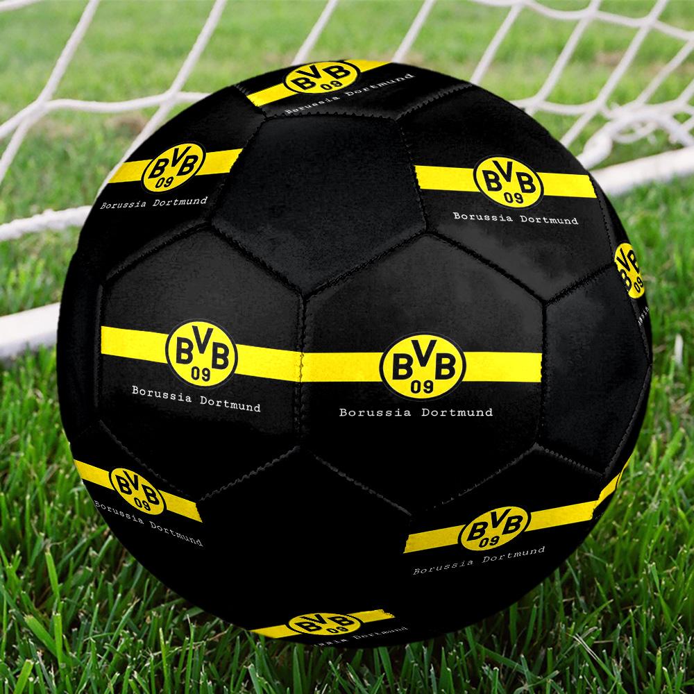 Pallone da Calcetto Indoor Borussia Dortmund Colorato Per Tutte le Età Misura 5 Cucito a Macchina PVC Pronto per la Competizione Resistente Ad Alto Rimbalzo