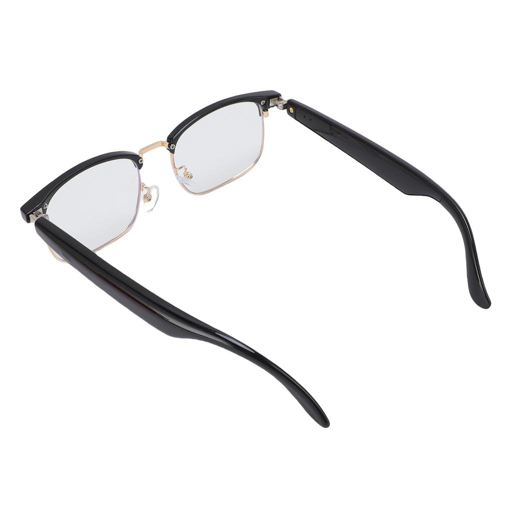 Smarte Brille HD-Sound Sprachhilfe Blaulichtblockierende Bluetooth-Brille Eingebaute Mikrofone Lautsprecher für Android Anrufe entgegennehmen