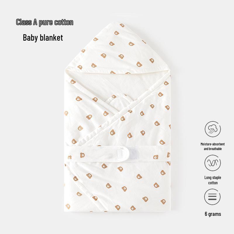 Neugeborenen Puckdecke aus reiner Baumwolle - Dünne Frühlings-/Herbstdecke für den Kreißsaal