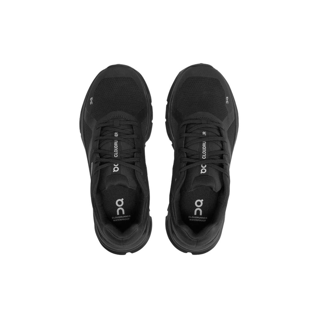 New On Running Cloudrunner Waterproof Black Women's 52.98637