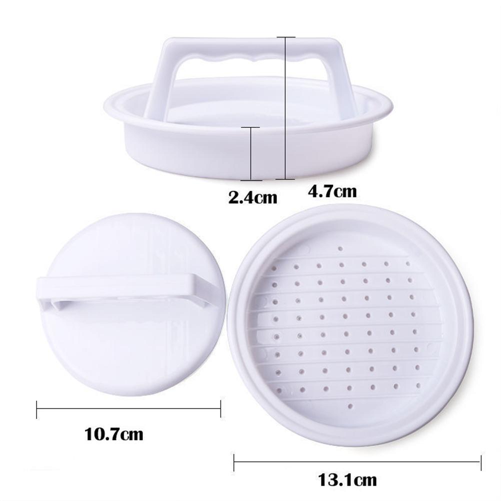 Burger Press Stainless Steel Smash Hamburger Presses Meat Mold for Deli Meats Kitchen Accessories Patties Meat Masher Circular