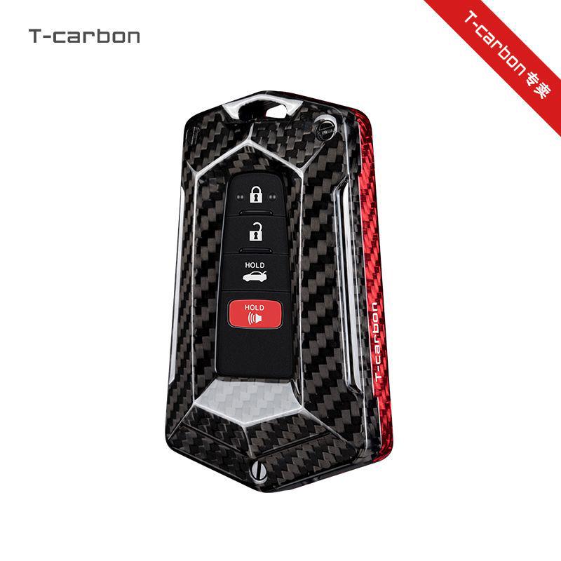 Husă cheie din fibră de carbon adevărată pentru Toyota Prado Izoa CHR Camry Gen 8