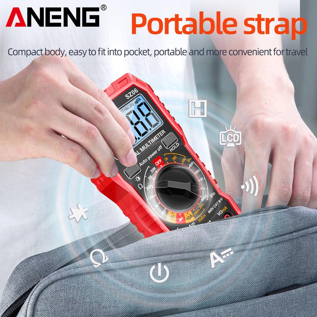 ANENG SZ06 Smart Digital Meter Current Resistance Portable Electrician Profession Multimeter Multifunctional AC/DC Voltage