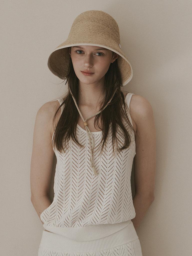 Meleuhen Sia Raffia Bonnet Hat_2Color
