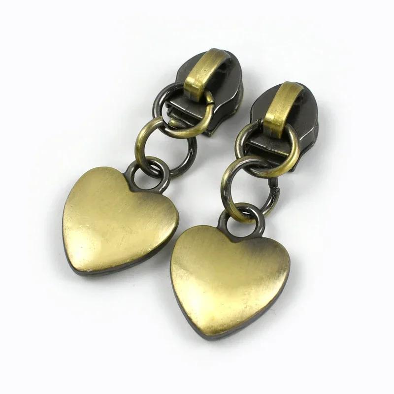 5-30Pcs Meetee 5# Nylon Zipper Puller Down Jackets Bags Zippers Sliders Garment Zips Head Repair Kits DIY Sewing Accessories