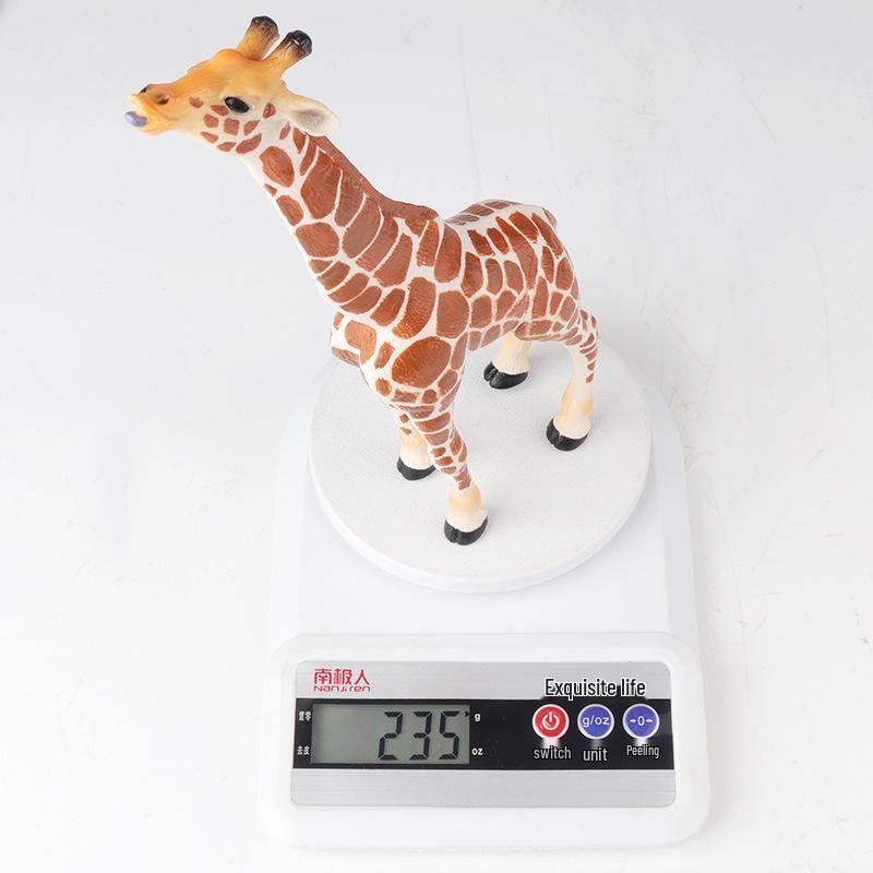 Large Solid Giraffe Toy Figure - Living Room Ornament & Photography Prop - Gift for Boys and Girls