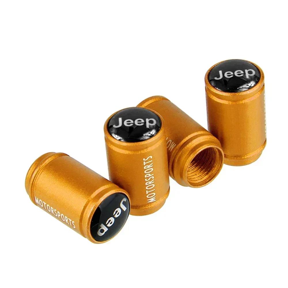

For Jeep Colorful Wheel Valve Stem Dust Caps for Jeep Grand Cherokee Commander Wrangler Jk Tj Jl Liberty Patriot Compass Rena