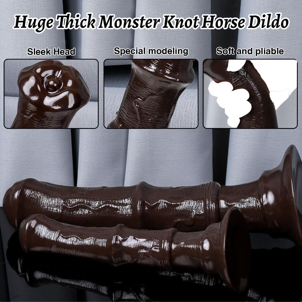 Extra Langes Tierform Penis Spielzeug Flexibles PVC Erwachsene Sex Produkte Unisex Masturbation