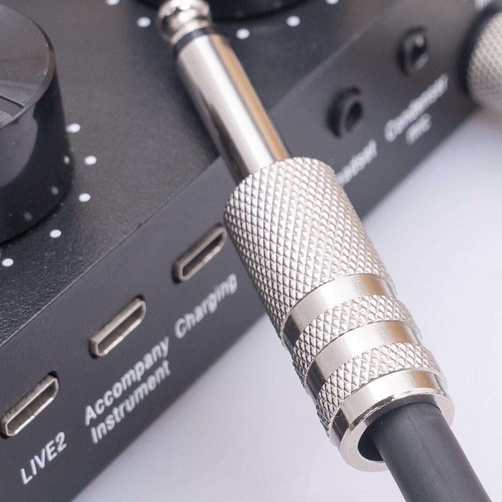 6.35mm HiFi Low-Noise Guitar Cable for Electric Guitar, Mixers, Active Speakers, Electronic Drums, and Electric Bass (10m  32.8ft)