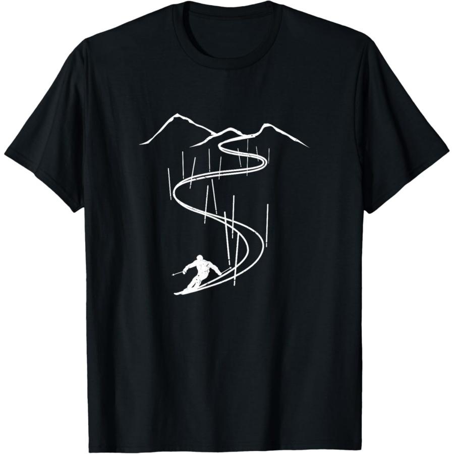 

Skiers, downhill skiing, slalom ski lift T-Shirt XXXXXL чорний