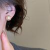 3/6pair Lightweight Imitation Pearl Earrings Champagne Pearl Ear Jewelry  Ladies Fashion