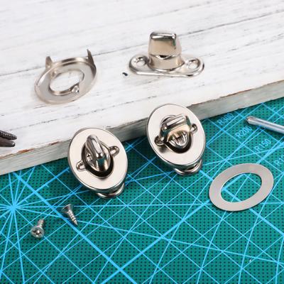 20 Sets Fastener Turning Screw Right Angle Marine Buttons Stainless Steel Canvas Fasteners Twist Stud