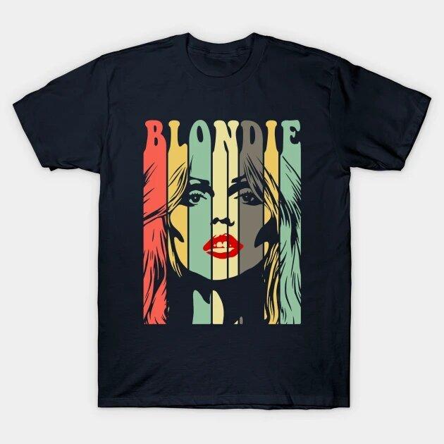 Blondie Debbie Harry Graphic Chris Stein Parallel Lines Autoamerican Retro Shirt Unisex T-Shirt S