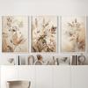 3 Frameless Modern Gorgeous Floral Canvas Art Prints,Plant Landscape Painting Posters,for Family Living Room,Bedroom Wall Decor