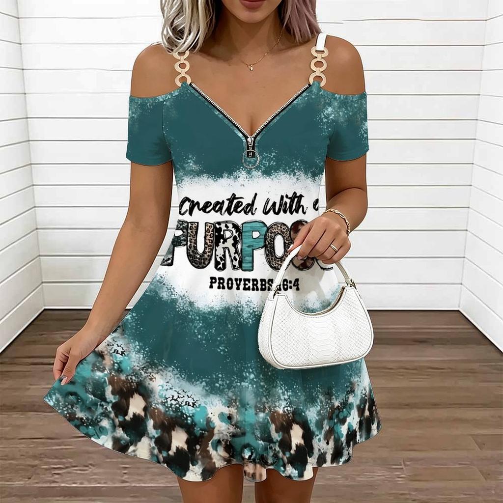 Ladies Thin Strap Plus Size Dress Vintage Floral Pattern Loose Beach Vacation Dress