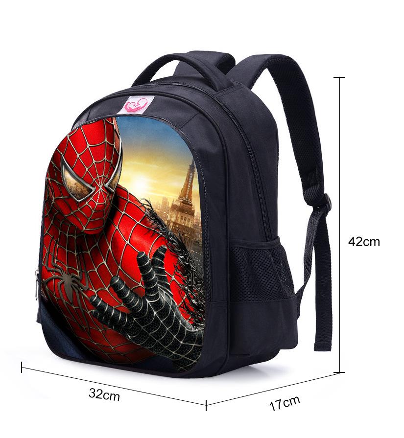 Spiderman Pattern Children's Cartoon Backpack