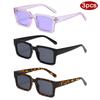 Protective Glasses 3pcs Fashion Jelly Color Square Sunglasses Women Casual Sun Glasses Women Small Frame Design Eyewear UV400