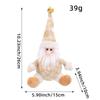 Snowman Christmas Tree Pendant Santa Claus Xmas Hanging Doll Plush Elk Ornament  Christmas Party