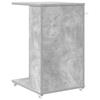 Side Table with Wheels Concrete Grey 40 x 35 x 60 cm Particleboard