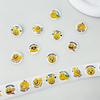 500pcs/roll Cartoon Funny Smile Face Expression Reward Stickers 8 Designs 2.5cm/1.0in Round For Pad Fridge Gift Diy Decoration