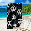 Ultra-Soft Beach Towel with Soccer Theme,Ideal for Pool - Camping, Diving - Perfect Travel Essential, Vibrant Beach Towel.
