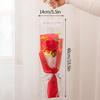 Crochet Flower Lighting Flower Bouquet Handmade Woven Flowers Knitted Graduation Bouquet Wedding Party Bouquet Gift
