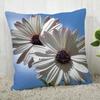 Purple Flower Pattern Decorative Pillowcase Car Sofa Square Cushion Pillowcase