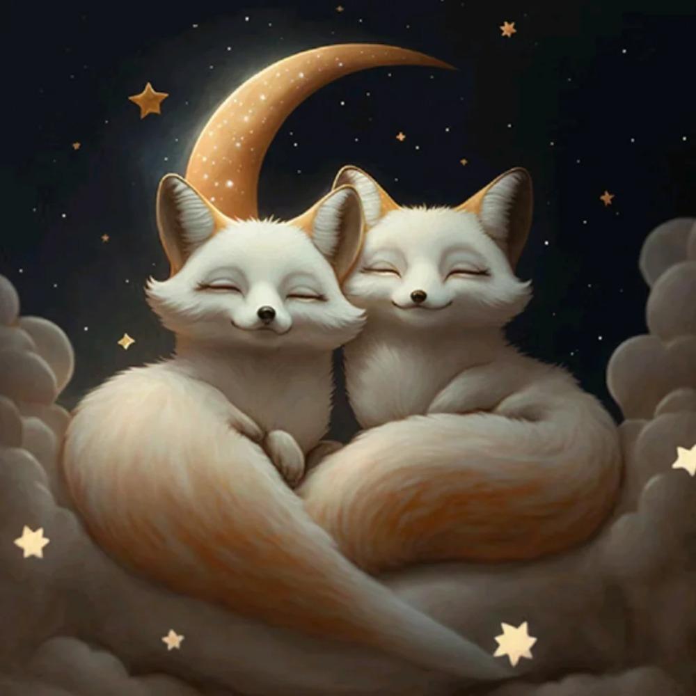 Diamant-Gemälde voller Bohrer, süßes Tier, rundes Diamant-Gemälde, handgefertigt, blaue Rose, Diy-Diamant-Mosaik-Gemälde, Heimdekoration