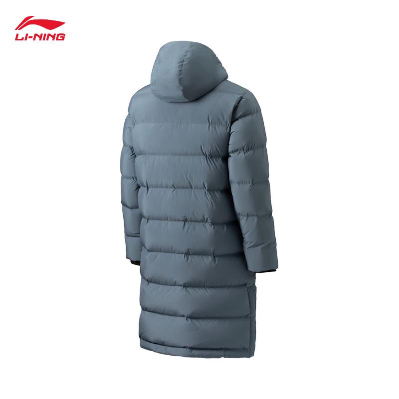 Унисекс длинная пуховая куртка с капюшоном Li-Ning S