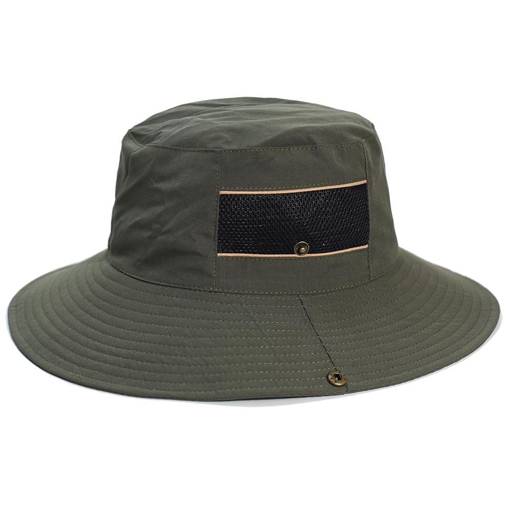 Outdoor Atmungsaktive Eimer Hüte Sonnenhut Sonnenschutz Sommer Schnell Trocknend Boonie Hut für Angeln Wandern Garten Safari Strand