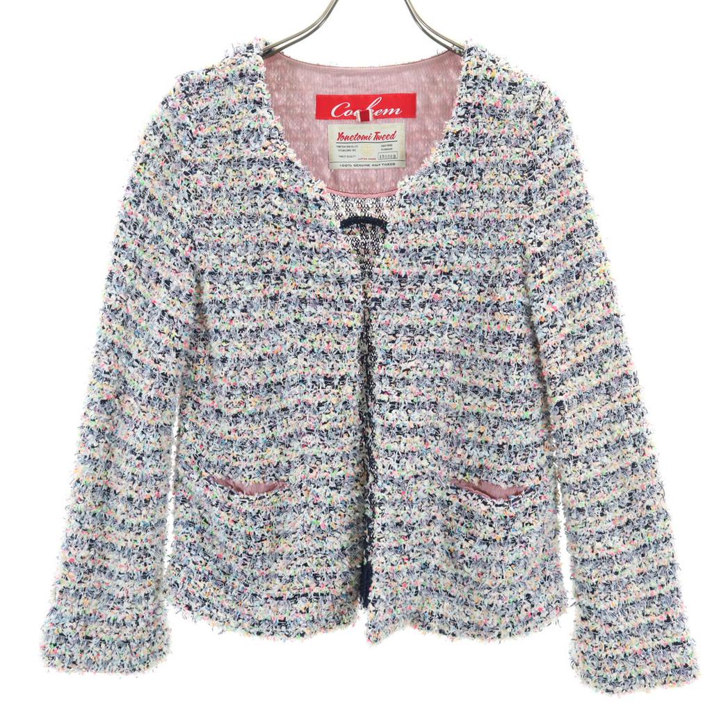 COOHEM Made In Japan Yonetomi Tweed No Color Jacket 36 Multi Women Used