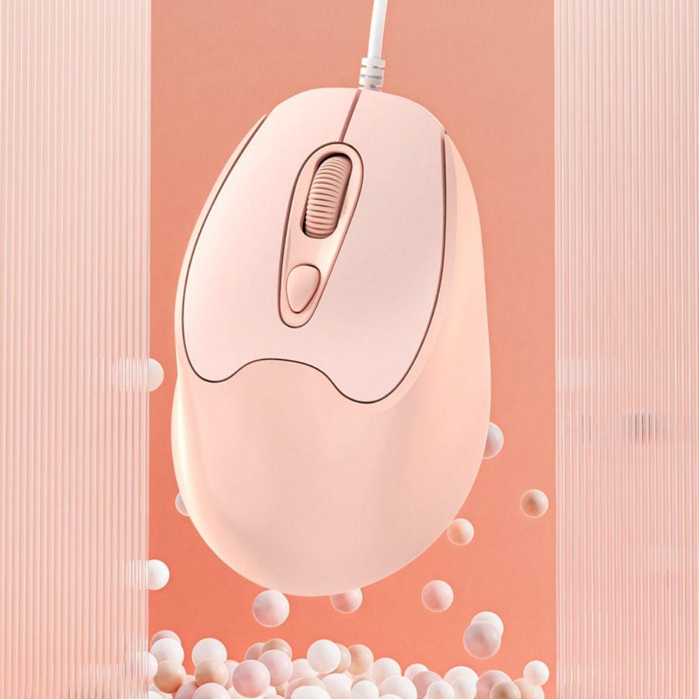USB Wired Mute Mouse Type C USB Cable Ergonomic Mice Type C Wired Mouse Desktop Notebook