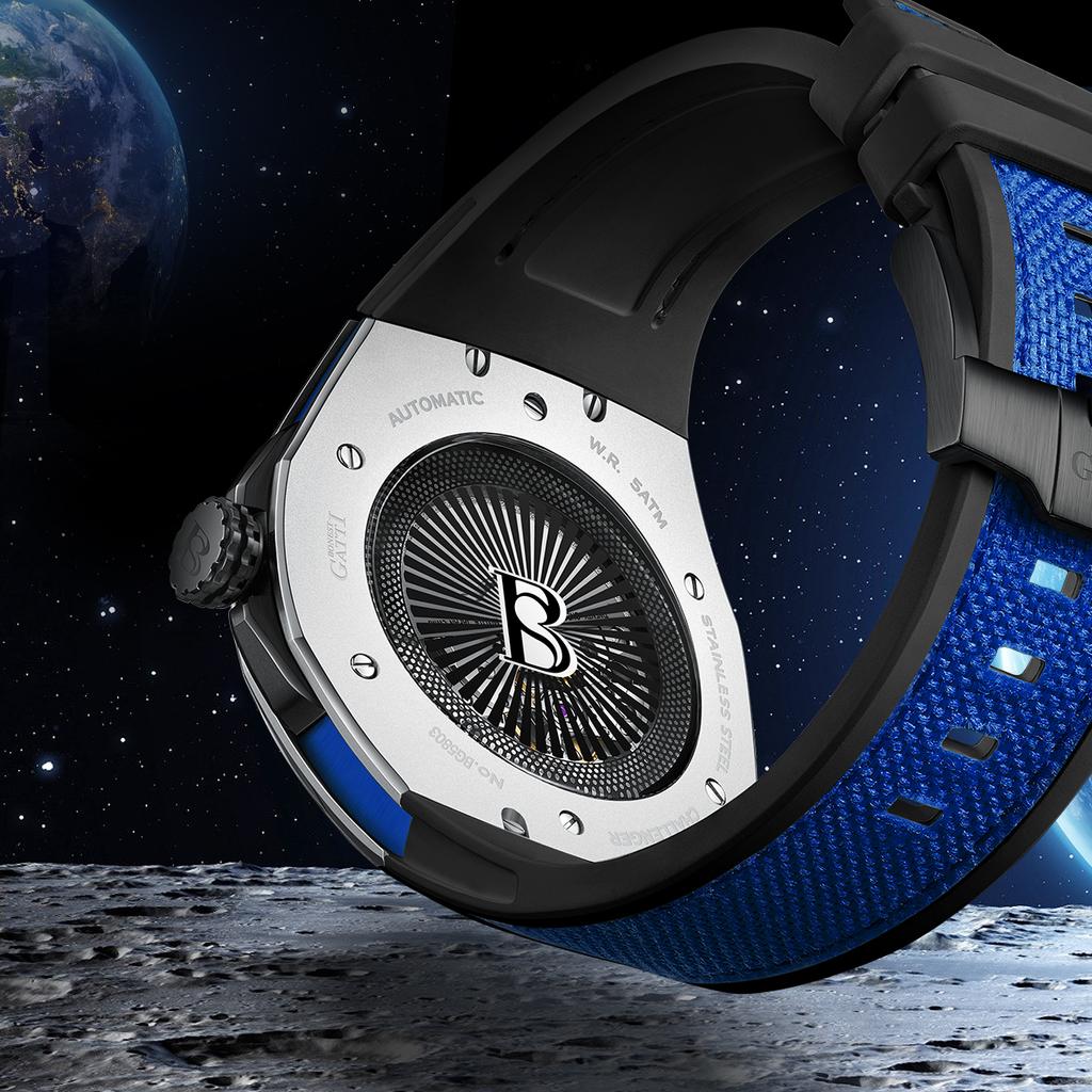 Bonest Gatti Uhren Herren Hohle mechanische Uhr Automatik Wasserdicht Mode Temperament Uhr
