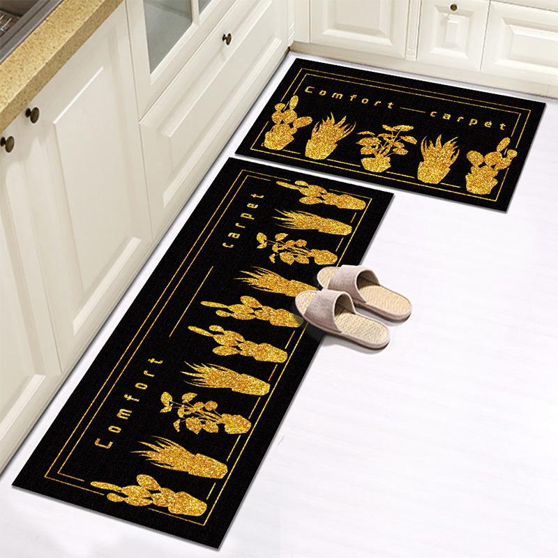 WTEMPO Kitchen Carpet Printed Carpet Thick Foot Mat Floor Mat Simple Door Mat Entrance Door Mat