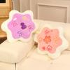 Peach Blossom Plush Pillow Cushion With Embroidery Details For Home Decor And Gift