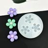 Silicone Craft Mold Collection 6 Flower Designs Rose Petal Pinecone Blossom Heat Safe Flexible For DIY Jewelry Creation