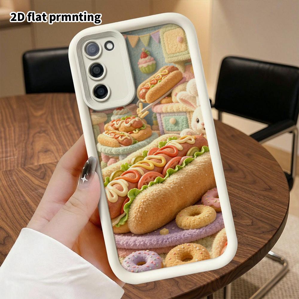 Phone case: 2D flat, suitable for Samsung Galaxy A34 A35 M05 M06 S20 S22 S21 FE Plus 5G protective case, mini kitchen, perfect Christmas and Halloween