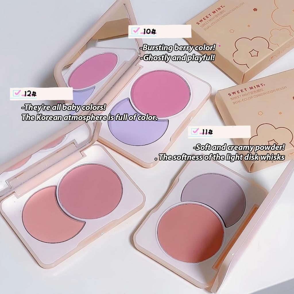 Blush Palette Matte Natural Cheek Contour Peach Pink Red Nude Makeup Purple Expansion Contraction Blush Mineral Powder