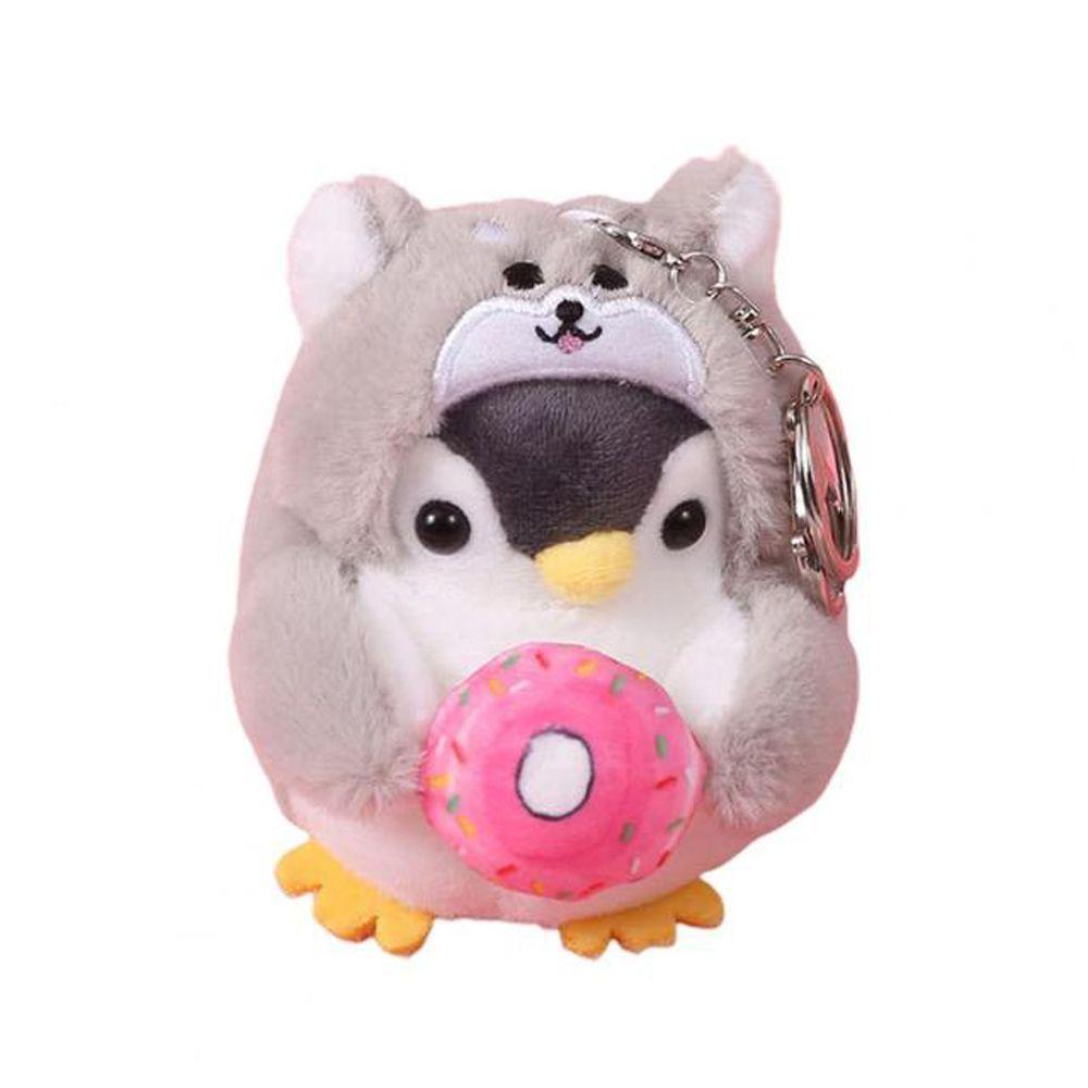 Key Ring Ornaments Donut Plush Key Chain Women Key Holder Korean Style Key Buckle Penguin  Pendant