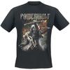 T-shirt in Cotone con Grafica Powerwolf Estiva Unisex Manica Corta Marca di Moda Tee Lusso Casual Vintage Retro Top