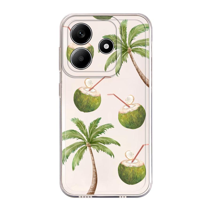 Simple Coconut Case for Xiaomi Redmi Note 14 Pro Plus 13C 12S 12 11S 10S A4 Note 13 9 10 11 14C Soft Phone Cover