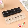 New Portable Premium Weekly Pill Cases 7 Day 7 Grids Pill Organizer Storage Box Container Travel for Medicine Vitamins Fish Oils