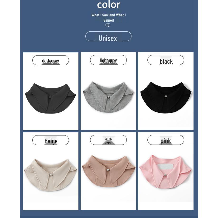 Versatile Women's Modal Dickey Collar for Neck Protection and Warmth in Air-Conditioned Rooms